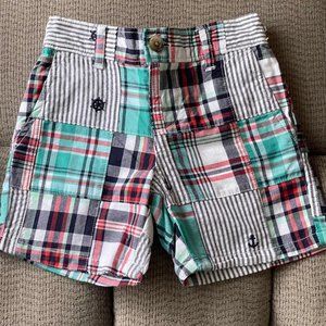 JANIE AND JACK Infant Patchwork Shorts, 3-6 months